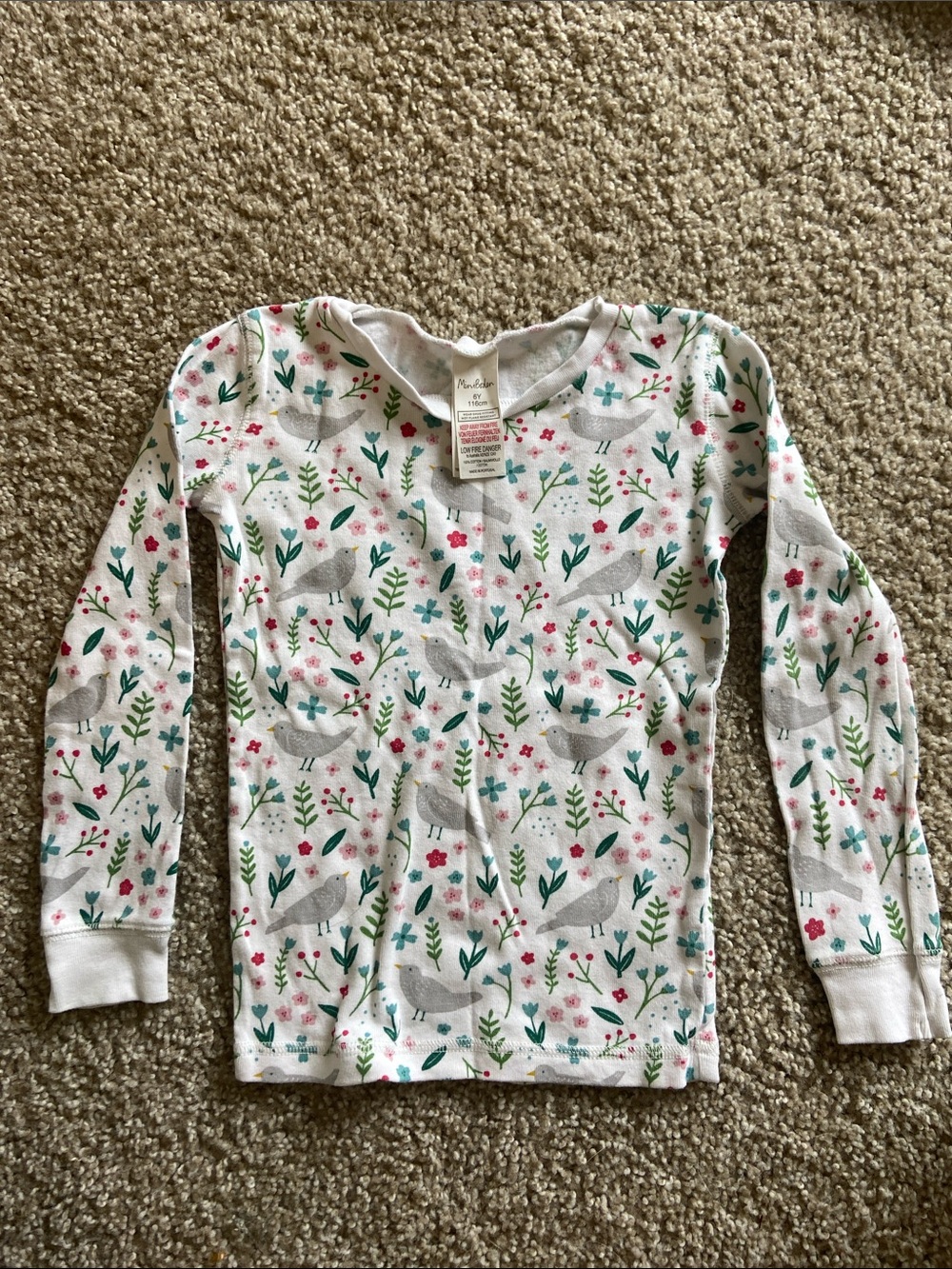 Mini Boden long sleeve pajama top